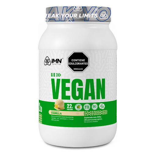 Proteina vegana Go vegan Vainilla 908 gr  IMN NUTRITION POTE x 908 gr  