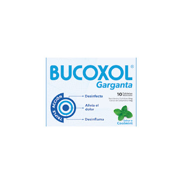 Bucoxol Triple Acción Bendicamina + Cetilpiridinio 3mg/1mg La Santé Caja x 10 Tabletas  