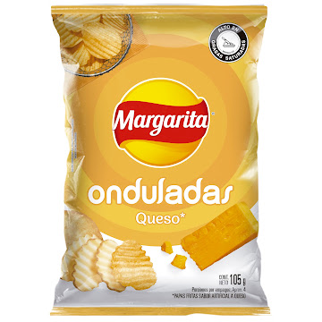 Pasabocas Papas Margarita Ondulada Queso x 105 gr  