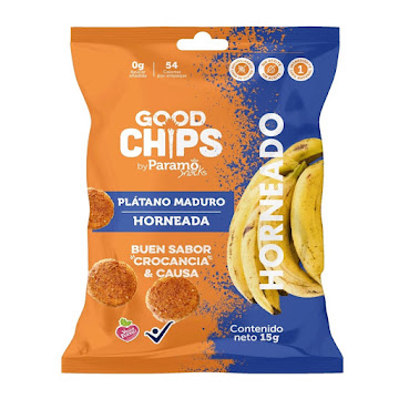 Snack Good Chips de Plátano Maduro Horneado Paquete x 15 gr  