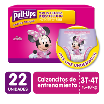 Pañales Huggies Pull Ups Learning Designs Girl Jumbo x 22 und  