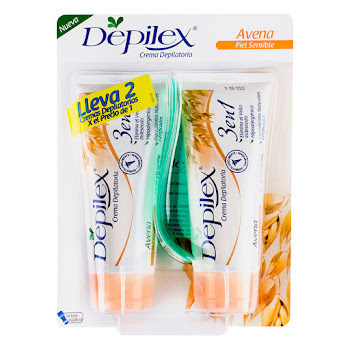 Crema Depilatoria Depilex Avena 3 en 1 Piel Sensible x 2 und  
