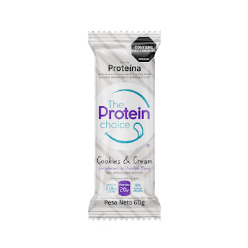Barra De Proteina The Protein Choice Cookies and Cream x 60gr  