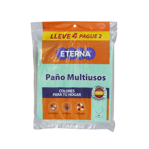 Paño Multiusos Eterna Bolsa x 4 und