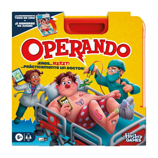 Juego De Mesa Operando Electronico Caja Hasbro Games Hasbro Gaming  x 1 El Juego de Mesa Operando Electrónico Caja de Hasbro Games es una versión moderna del clásico juego de destreza y precisión. Los jugadores asumen el rol de cirujanos, intentando extraer piezas del cue
