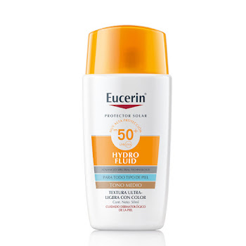 Protector Solar Eucerin Hydrofluid Tono Medio Frasco x 50 ml  