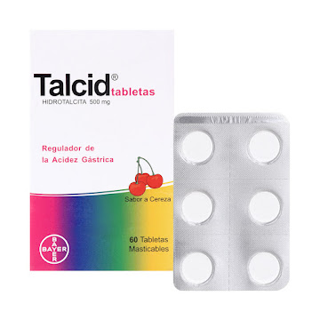 Talcid Cereza Hidrotalcita 500 mg Bayer Fracción Blíster x 6 Tabletas  
