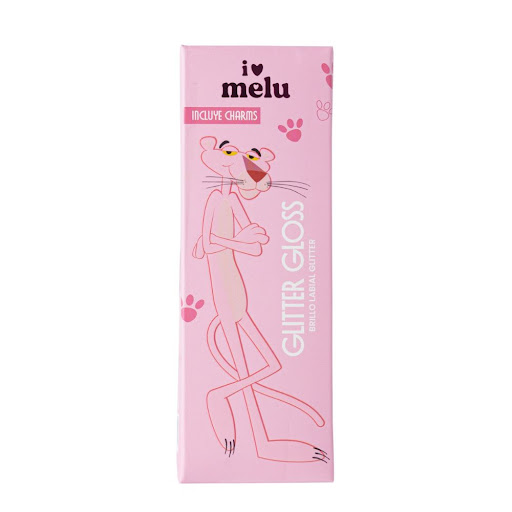 Glitter Gloss Melu Pantera Rosa Mistery Pink Caja x 2,5 ml