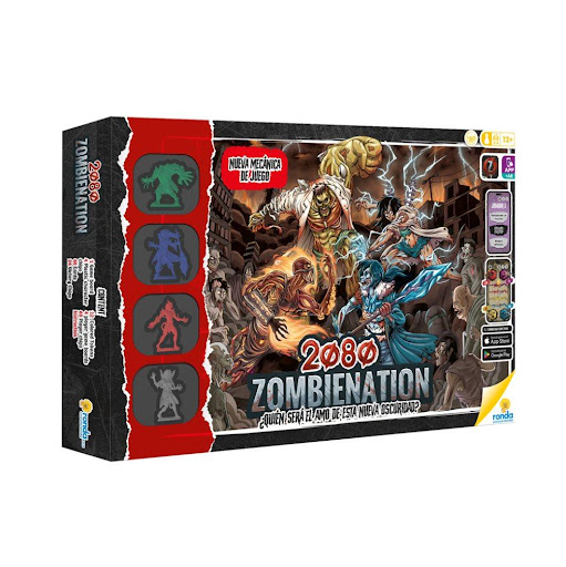 Juegos de Mesa Zombienation 2080 Ronda Ronda Caja x 1 La Batalla por el poder empieza si aún sigues vivo escóndase, el caos esta por empezar.