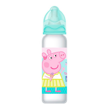 Solo Online Tetero Redondo  250ml   8oz Marca Peppa Pig Color Verde 