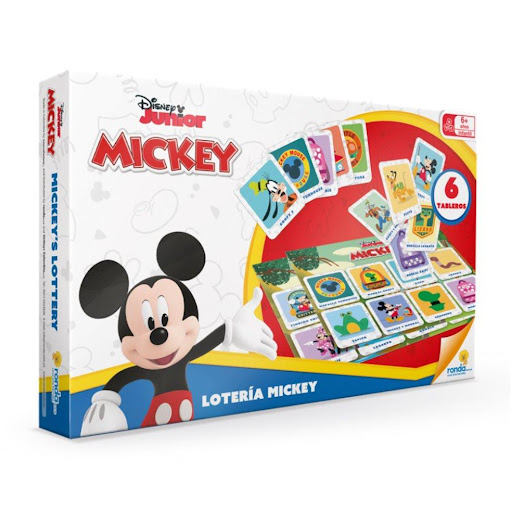 Juegos de Aprendizaje Loteria Mickey Mouse Ronda Ronda Caja x 1 ¡Es momento de divertirse y  ganar con la lotería de Mickey!. Facilita la asociación y relación de los personajes.