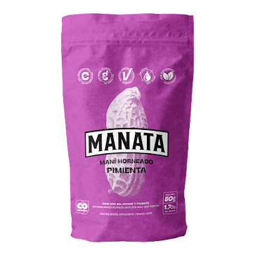Maní Horneado Manata   Pimienta Paquete x 50 gr  