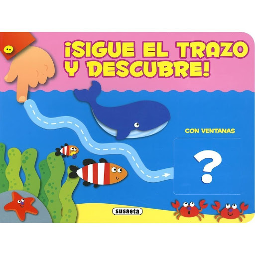 Sigue El Trazo Y Descubre! Animales. A Partir De 4 Años Susaeta Ediciones Libro x 1.0 ANIMALES -SIGUE EL TRAZO Y DESCUBRE- VENTANITAS  Con este divertido libro, podrás conocer las formas, utilizando el sentido del tacto. Sigue cada trazo con el dedo para ver la forma que está dibujada 