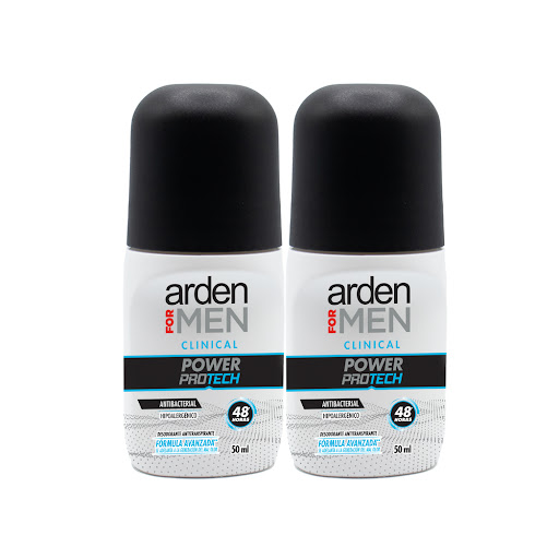 Desodorante Arden For   Men Clinical Power Protect Roll On Oferta x 2 und