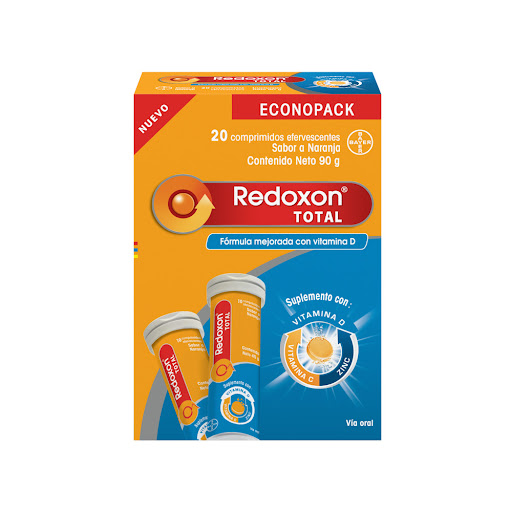 Redoxon Total Ácido Ascórbico 100 mg Bayer x 20 Comprimidos