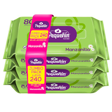 Toallitas Húmedas   Pequeñin Manzanilla x 240 und  