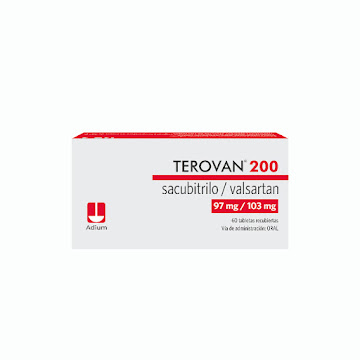 Terovan Sacubitrilo + Valsartán 97mg/103mg Adium Caja x 60 Tabletas  