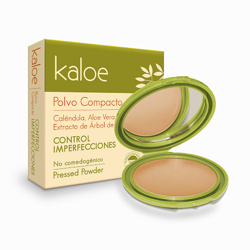 Polvo Compacto Kaloe Control Imperfecciones Spf 20 No 6 Canela x 15 gr