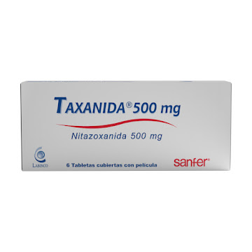 Taxanida Nitazoxanida   500mg Labinco Caja x 6 Tabletas 