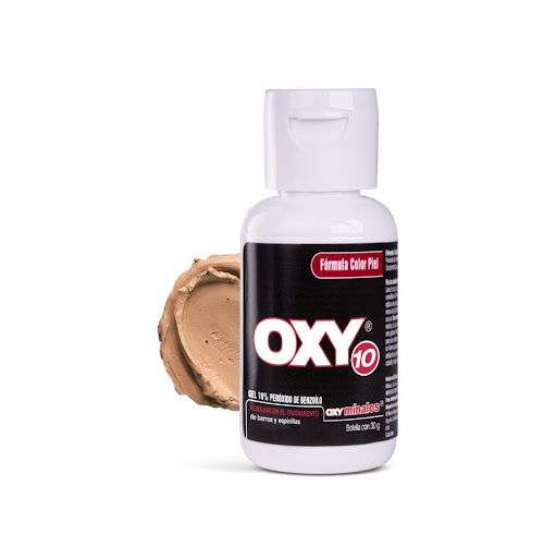 Crema Antiacné OXY Piel 30 gr Oxy Frasco x 1 Gel anti acné color piel, encargado de atacar directamente granos, espinillas e impurezas provocadas por el exceso de grasa. 

Posee una exclusiva fórmula, que penetra profundamente en el poro, removi