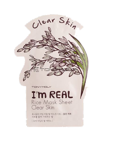 Mascarilla Tonymoly Tipo Velo I'M Real Arroz x 1 und