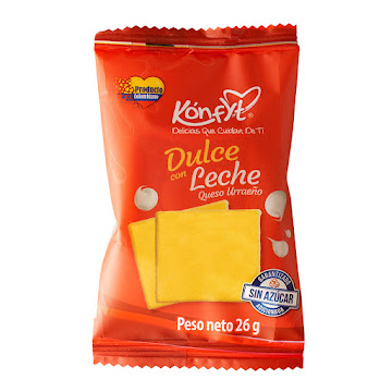Dulce con Leche Konfyt   Sabor Queso Urraeño Paquete x 26 gr 