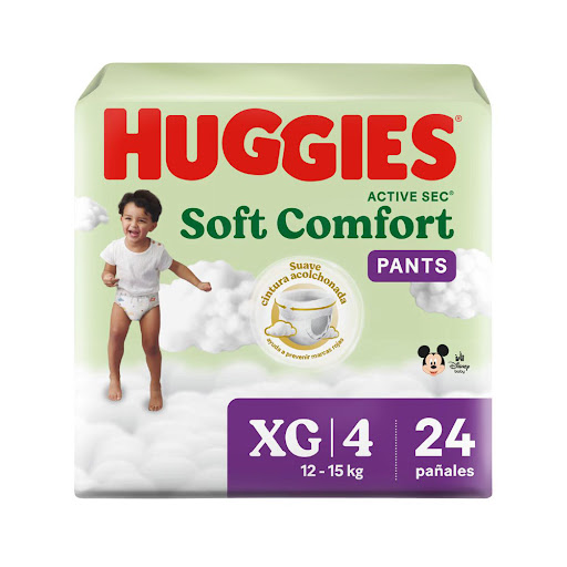 Pañales Huggies Soft Comfort Pants Etapa 4/XG x 24 und