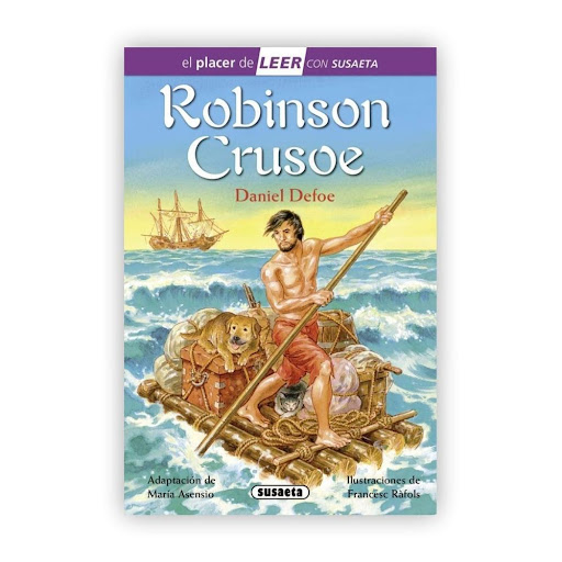Robinson Crusoe (t.d) Nivel 4 Susaeta Ediciones Libro x 1.0 Robinson Crusoe  En "Robinson Crusoe", Daniel Defoe muestra cómo el ser humano es capaz de superar las dificultades con esfuerzo, paciencia e ingenio, al tiempo que hace ver su necesidad de comunicars