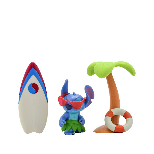 Playset Disney Hang Ten de Stitch Disney Caja x 1 ĦPrepárate para surfear con el Playset Hang Ten de Stitch! Este emocionante set de juego incluye una figura de Stitch de 7 cm y cinco accesorios adicionales para recrear divertidas aventuras de surf. 