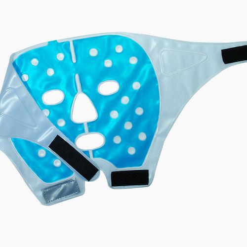 MASCARA FRIO CALOR LINEA GLACIAL Industrias FH  x 1 Máscara facial diseñada para terapias de frío, proporcionando alivio y relajación en la zona ocular y facial. Ayuda a reducir la hinchazón, aliviar la fatiga y refrescar la piel. Ideal para después de