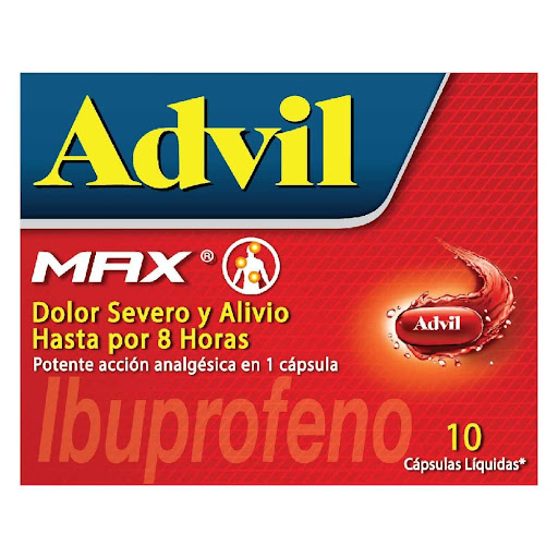 Advil Max Ibuprofeno x 10 Cápsulas