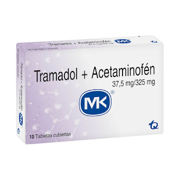 Tramadol + Acetaminofén MK 37.5mg/325mg Caja x 10 Tabletas  
