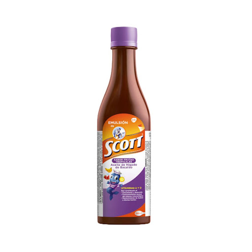 Emulsión de Scott Vitamina A + D3 Haleon Frutas Tropicales x 180 ml