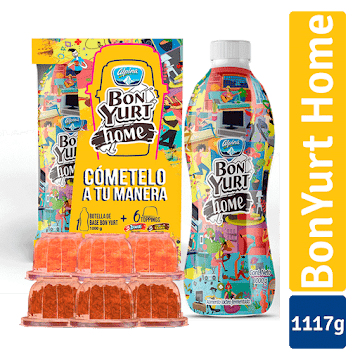 Yogurt Bon Yurt Home 1 Botella x 1000 gr + 6 Toppings undefined