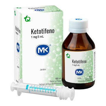 Ketotifeno 1mg/5ml Mk Jarabe Frasco x 100 ml  