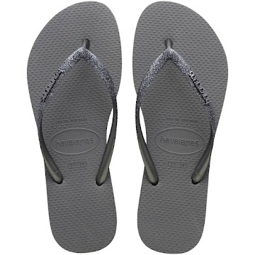 Sandalias Havaianas Slim   Glitter Gris T41-42 x 1 par 
