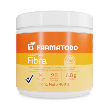 Fibra Farmatodo Sabor Naranja Tarro x 400 gr  