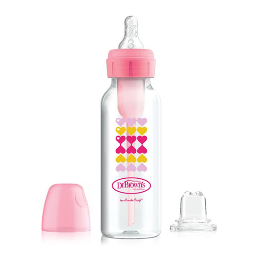 Kit de Transicion Boca Angosta Boquilla y Tetina Nv 3 (6-9m) Dr Browns Botella x 1 Tetero Options 8 onzas con opción de convertirse en vaso entrenador ya que incluye una boquilla de transición, basta con cambiar el chupo por la boquilla y tu niño ni lo notará, la transición de Teter