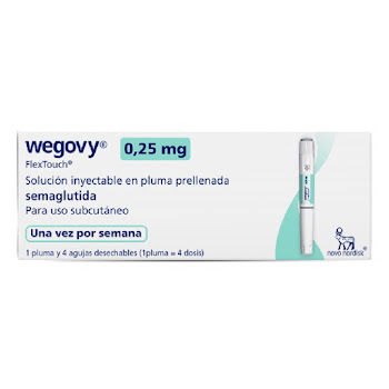 Wegovy Semaglutida 0,25mg Pluma Prellenada Caja x 1 Und  