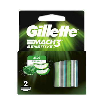 Repuestos para cuchilla de Afeitar Gillette Mach 3 Sensitive Caja x 2 und  