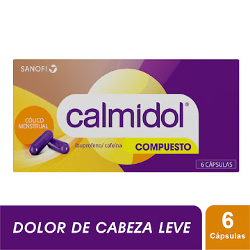 //CALMIDOL COMPUESTO CÁPSULAS CAJA X6CAP. IBUPROFENO CAFEÍNA       