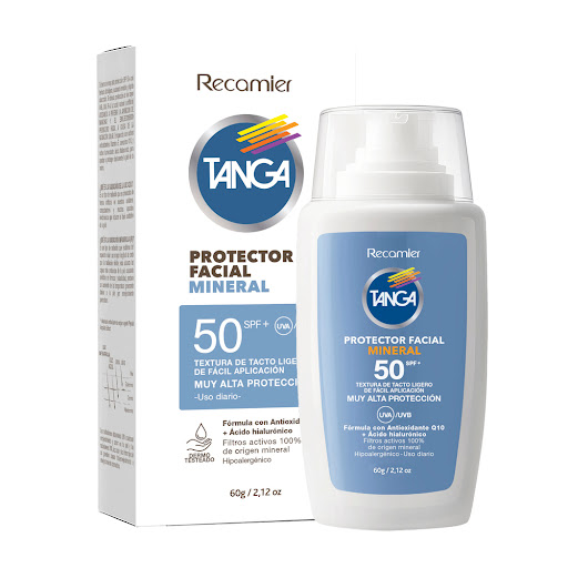 Protector Facial Mineral Tanga Spf50 x 60 gr