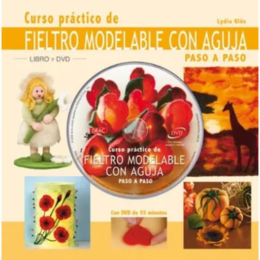 Curso Práctico De Fieltro Modelable Con Aguja. Paso A Paso Editorial Del Drac Libro x 1.0 CURSO PRACTICO-FIELTRO MODELABLE AGUJA (INC.DVD)   El libro ofrece instrucciones detalladas, numerosas fotografías con todos los pasos del proceso, consejos y trucos. El DVD, de 55 minutos de duración
