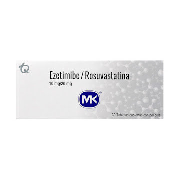 Ezetimibe + Rosuvastatina 10mg/20mg MK Caja x 30 Tabletas  