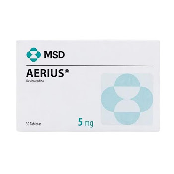 Aerius Desloratadina 5 mg MSD Caja x 10 Tabletas  