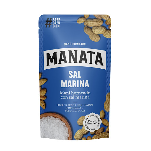 Maní Horneado Manata Sal Marina x 30 gr