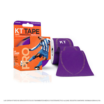 Cinta Kt Tape Pro Deportiva Elástica Sintética Morada Pre Cortada x 20 Tiras  