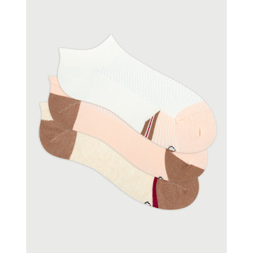 Calcetines Punto Blanco Tobilleros Para Mujer Deportivo Talla 9-11 Surtidos x 3 und  