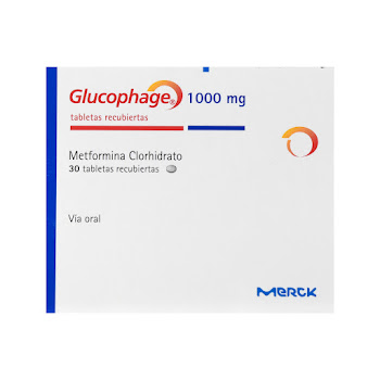 Glucophage Metformina Clorhidrato 1000 mg Merck Caja x 30 Tabletas  
