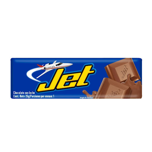 Chocolatina Jet Leche Paquete x 25 gr